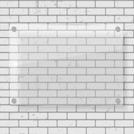Frame on Brick Wall for Your Text and Images Vector N10