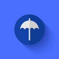 Vector modern flat blue circle icon N15