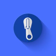 Vector modern flat blue circle icon N17