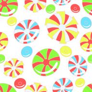 Colorful pattern with abstract candies