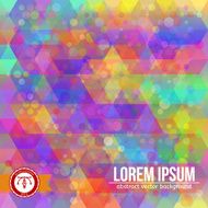 Abstract Colorful Geometric Background Vector