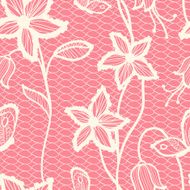 Flower lacy seamless background N9