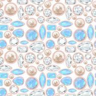 gemstone seamless pattern EPS 10 No transparency gradients
