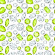 diamond and citrine seamless pattern