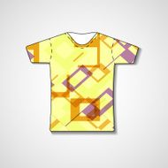 Abstract illustration on t-shirt N61