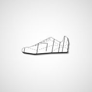 Abstract illustration on sneakers N69