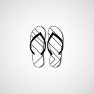 Abstract illustration on flip flops N77