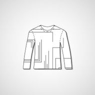 Abstract illustration on sweater N70