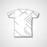 Abstract illustration on t-shirt N62