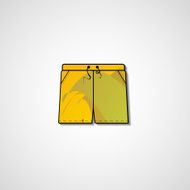 Abstract illustration on shorts N82
