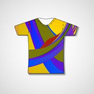 Abstract illustration on t-shirt N63