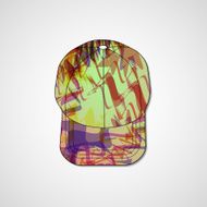 Abstract illustration on peaked cap N71