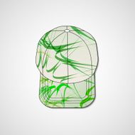 Abstract illustration on peaked cap N72