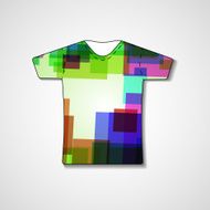 Abstract illustration on t-shirt N66