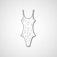 female swimsuit isolated N84