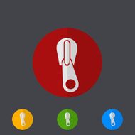 Vector modern circle icons set on gray N18