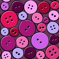 Colorful pattern with abstract buttons