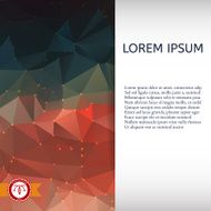 Abstract Colorful Triangles Background Vector N73