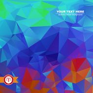 Abstract Colorful Triangles Background Vector N75