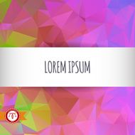 Abstract Colorful Triangles Background Vector N78