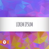 Abstract Colorful Triangles Background Vector N79
