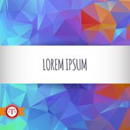 Abstract Colorful Triangles Background Vector N80