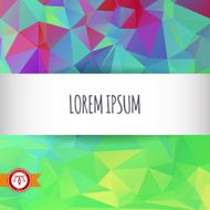 Abstract Colorful Triangles Background Vector N81