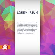 Abstract Colorful Triangles Background Vector N82