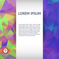 Abstract Colorful Triangles Background Vector N83
