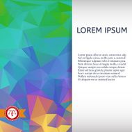 Abstract Colorful Triangles Background Vector N85