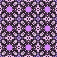 Vintage vector art deco pattern in purple