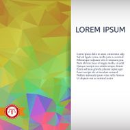 Abstract Colorful Triangles Background Vector N89