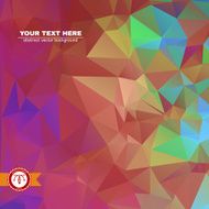 Abstract Colorful Triangles Background Vector N90