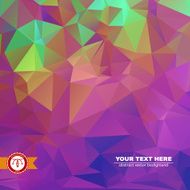Abstract Colorful Triangles Background Vector N91