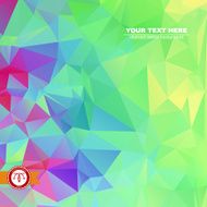 Abstract Colorful Triangles Background Vector N92