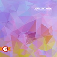 Abstract Colorful Triangles Background Vector N93