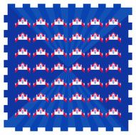 red spaceship scarf