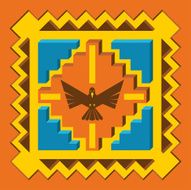 american indian bird scarf