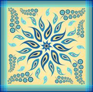 blue paisley scarf