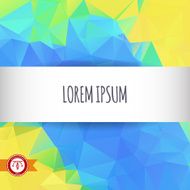 Abstract Colorful Triangles Background Vector N100