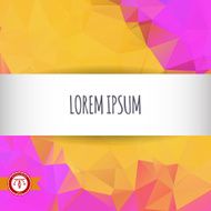 Abstract Colorful Triangles Background Vector N101