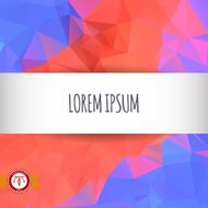Abstract Colorful Triangles Background Vector N102