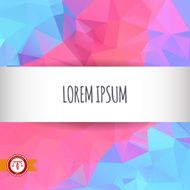 Abstract Colorful Triangles Background Vector N103