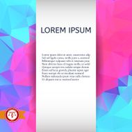 Abstract Colorful Triangles Background Vector N106