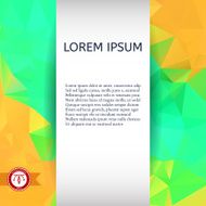 Abstract Colorful Triangles Background Vector N107