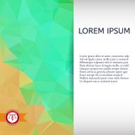 Abstract Colorful Triangles Background Vector N108