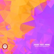 Abstract Colorful Triangles Background Vector N114