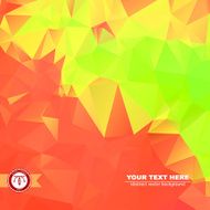Abstract Colorful Triangles Background Vector N116