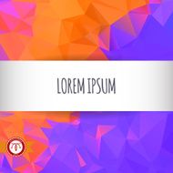 Abstract Colorful Triangles Background Vector N117