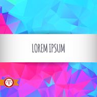 Abstract Colorful Triangles Background Vector N118